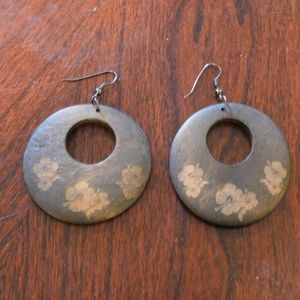 Wooden Earrings Boho Style